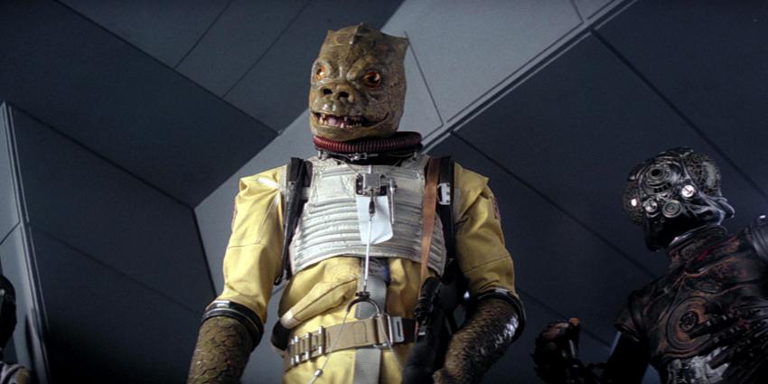 Bounty Hunter Bossk from Star Wars attending Scifi Wales