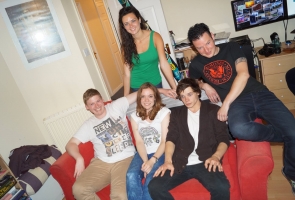 Cast and crew from the Whovians Web Series attending Scifi Wales